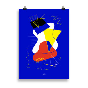 Bauhaus Blue Freeform