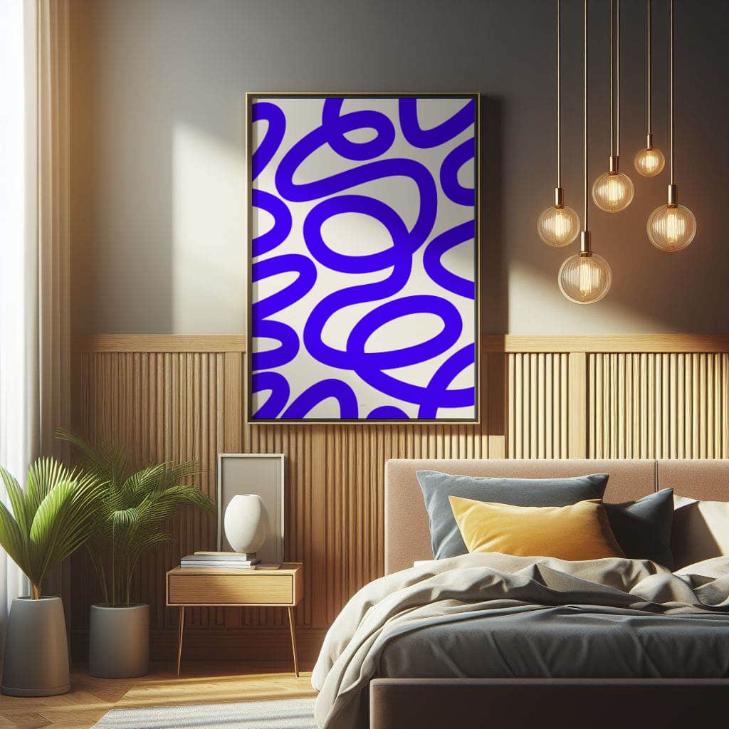 Poster mockup of Royal Blue Perfect Imperfection